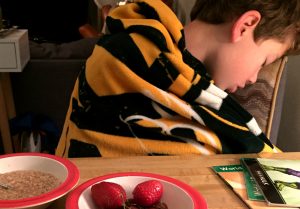 sleeping at the table - time