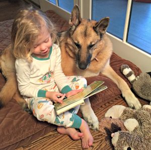 Reading to Bella