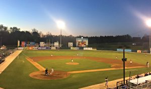 Sun Setting on the Field - baseball
