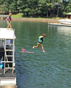 Pontoon Jump - Toilet Post