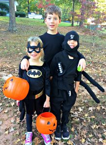 Halloween costumed Kids