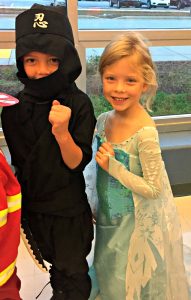 Halloween Ninja and Elsa