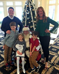 Family with Santa