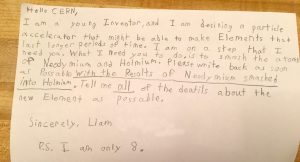CERN Letter - Particle Accelerator